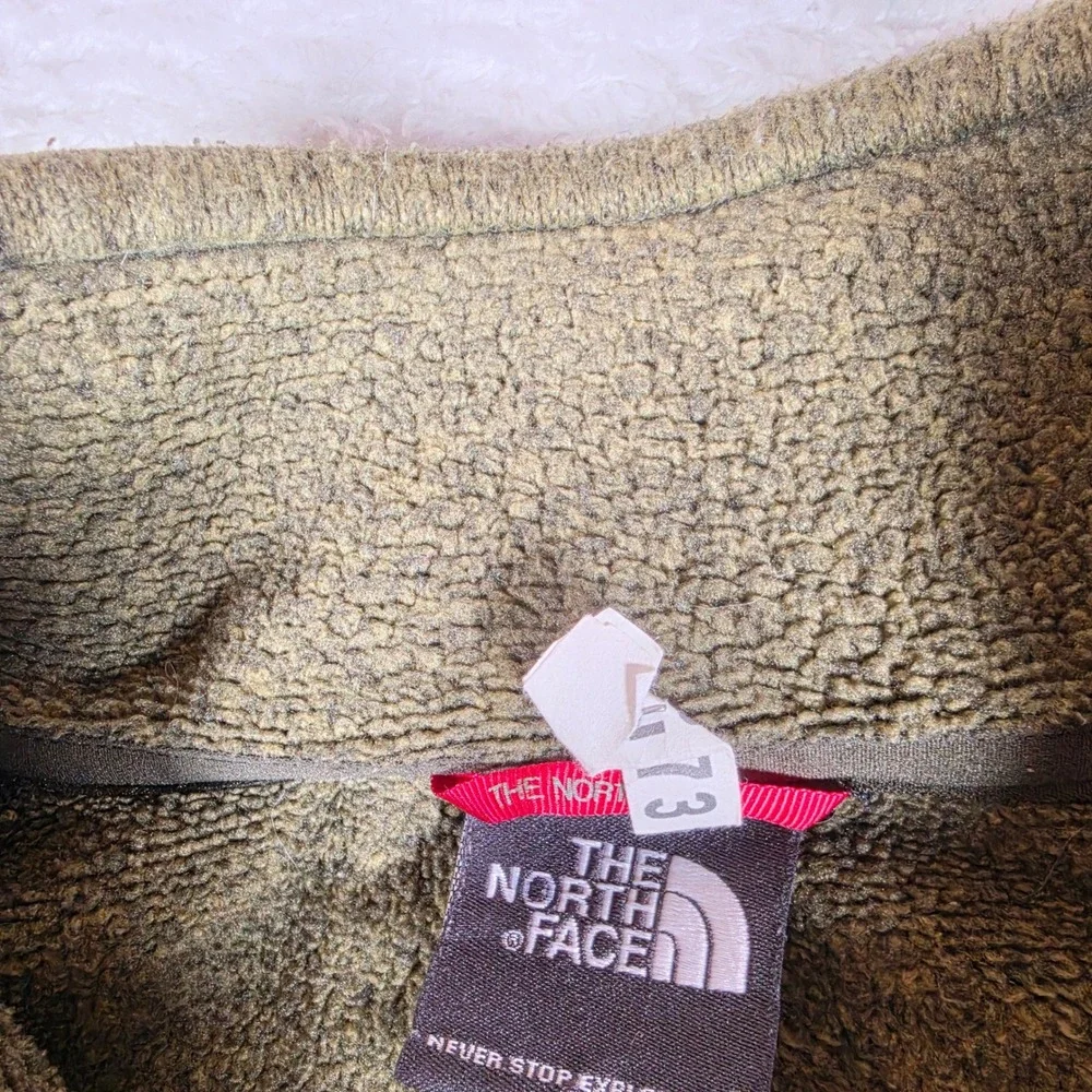 The North Face Gordon Lyons Mens XXL Green 1/4 zip L/S Fleece ATZJ